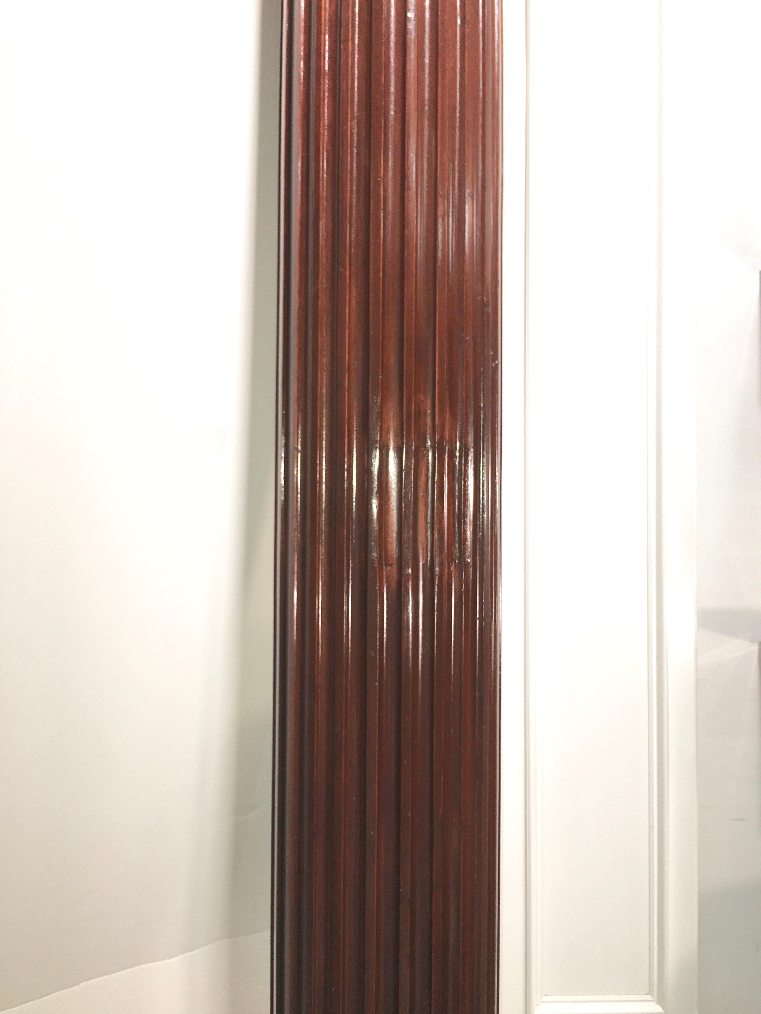 Pair of Classical Mahogany Fluted Columns 5