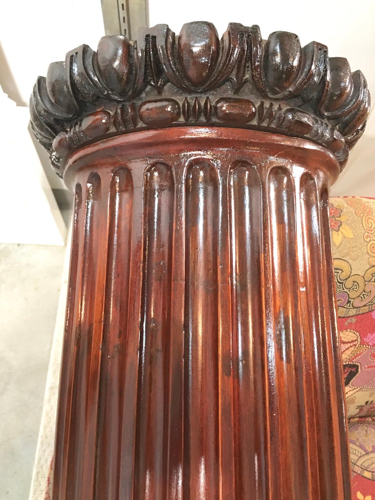 Pair of Classical Mahogany Fluted Columns For Sale at 1stDibs ...