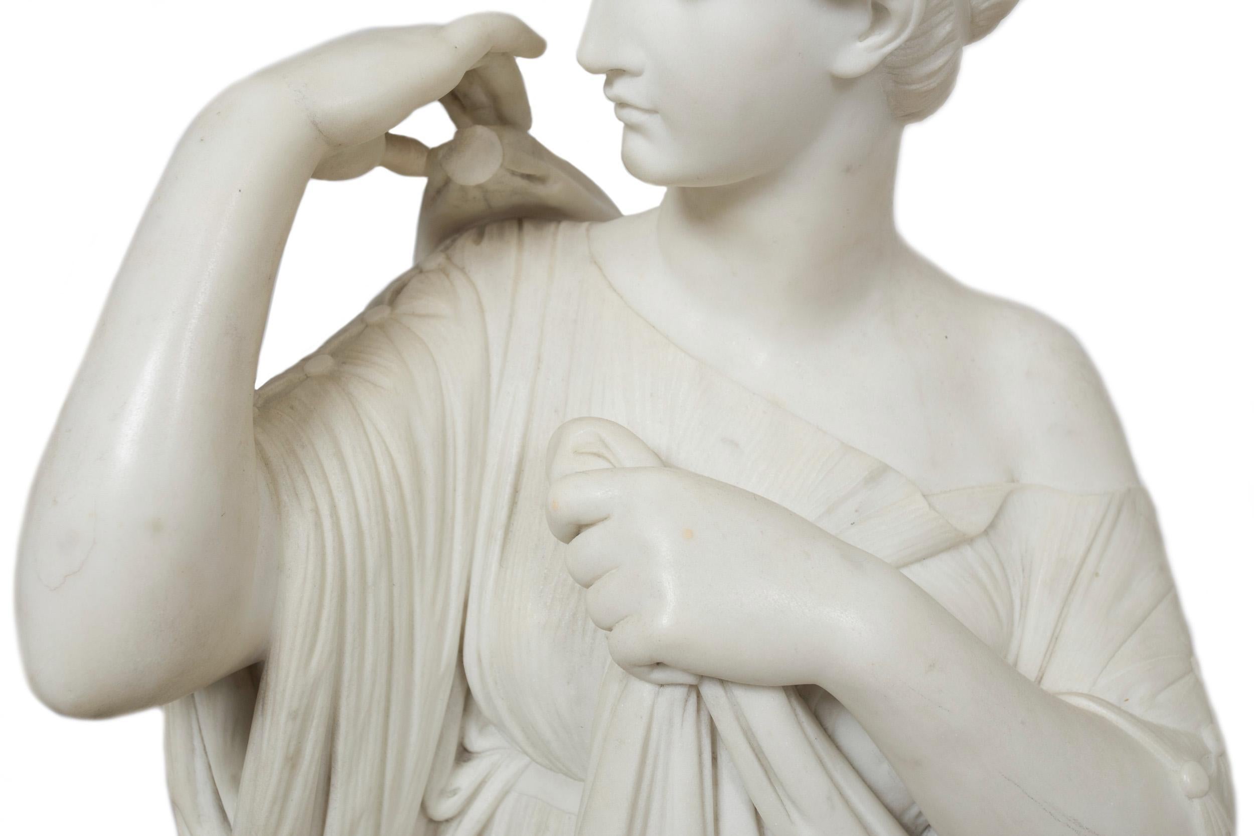 19th Century Pair of Classical Sculpture Statues 