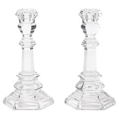 Coppia di classici Tiffany & Co. Portacandele di cristallo