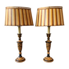 Pair of Classical Tole Lamps