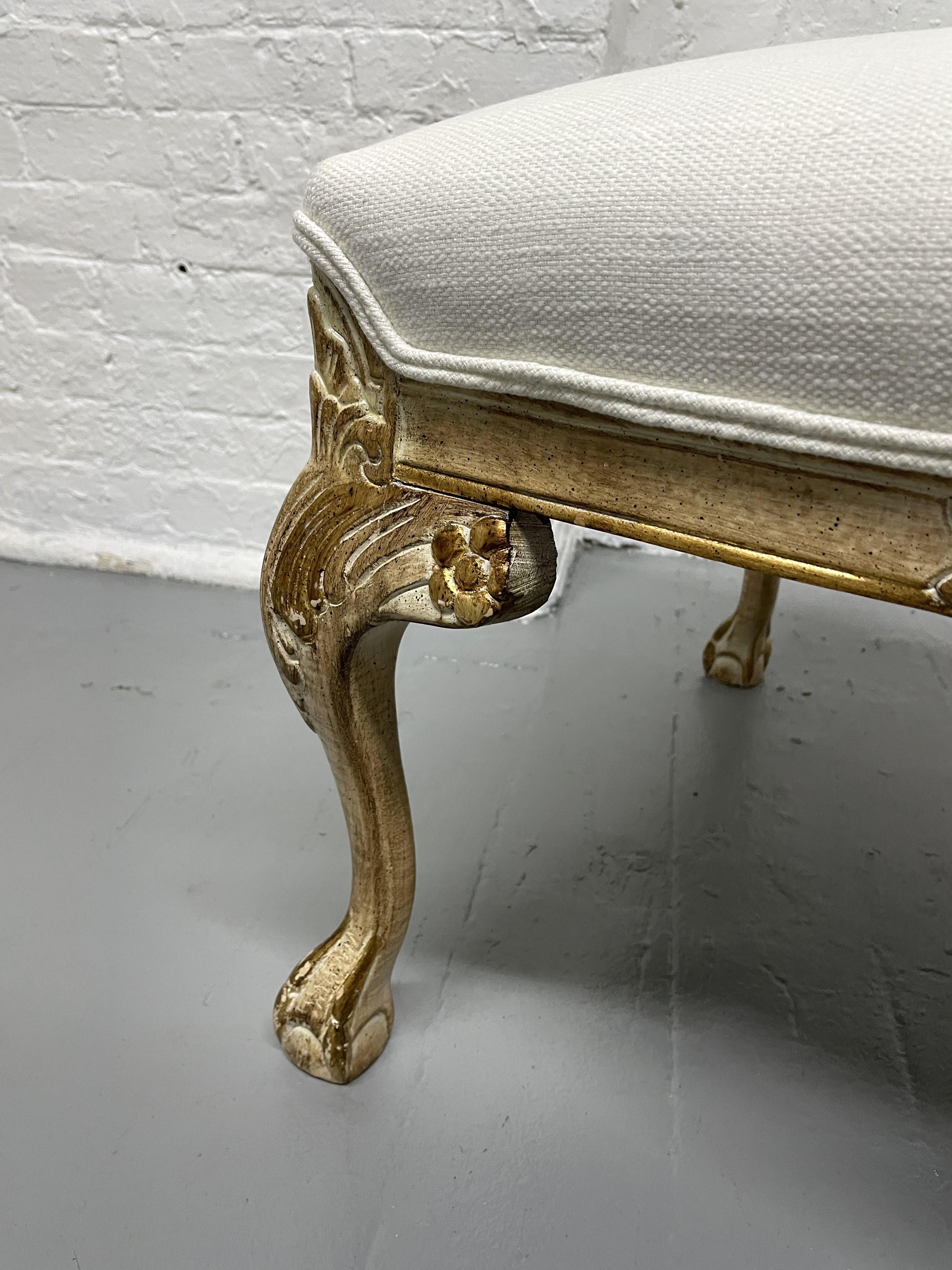 Pair of Claw and Ball Benches In Good Condition For Sale In New York, NY