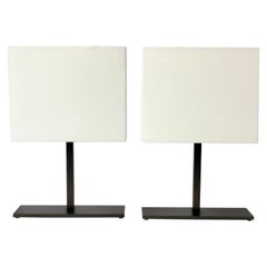 Pair of Clean Lined Italian Lamps by Antonio Citterio for B&B Italia