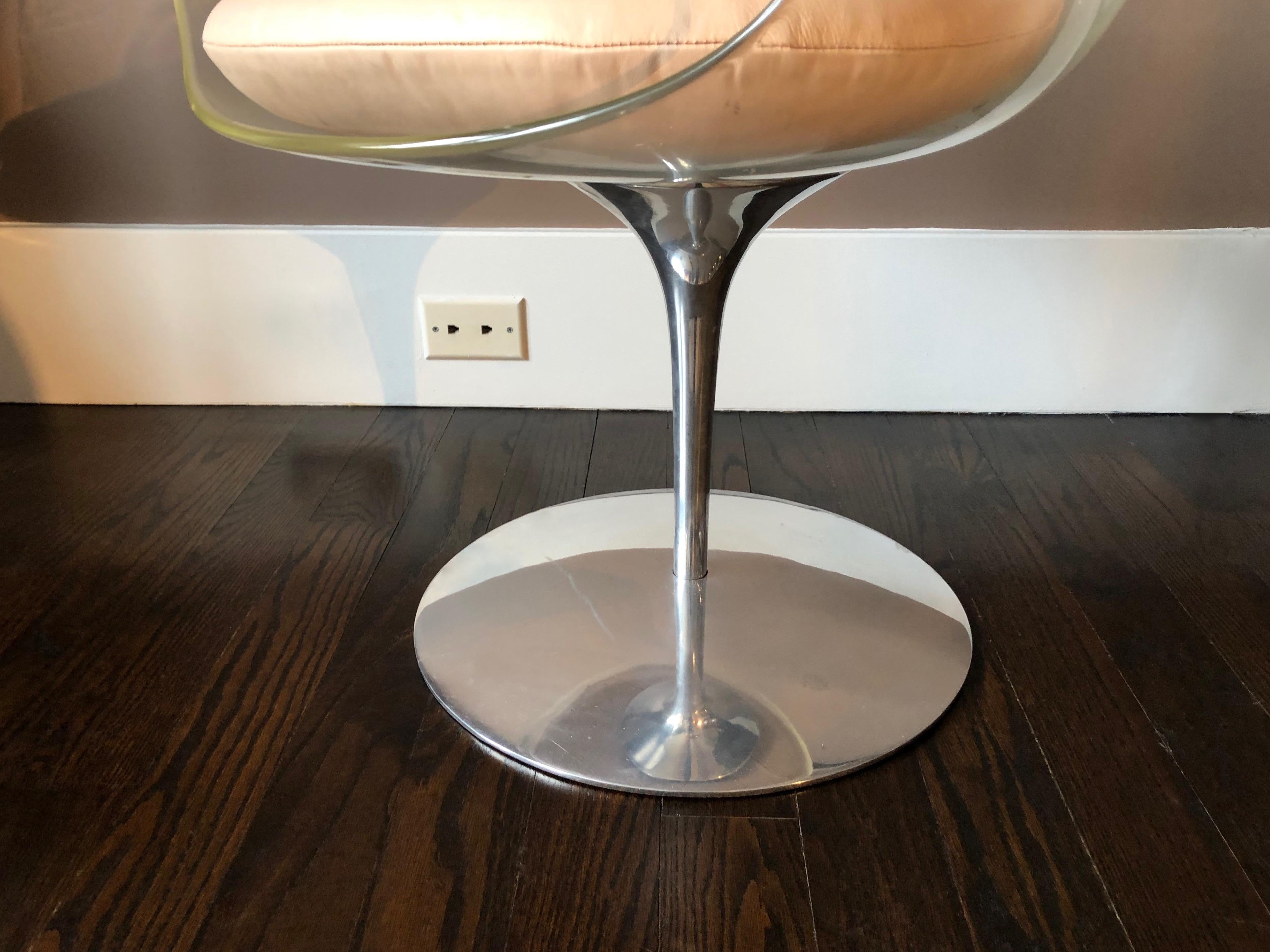 Pair of Clear “Champagne” Chairs by Erwine & Estelle Laverne, USA, circa 1968 1
