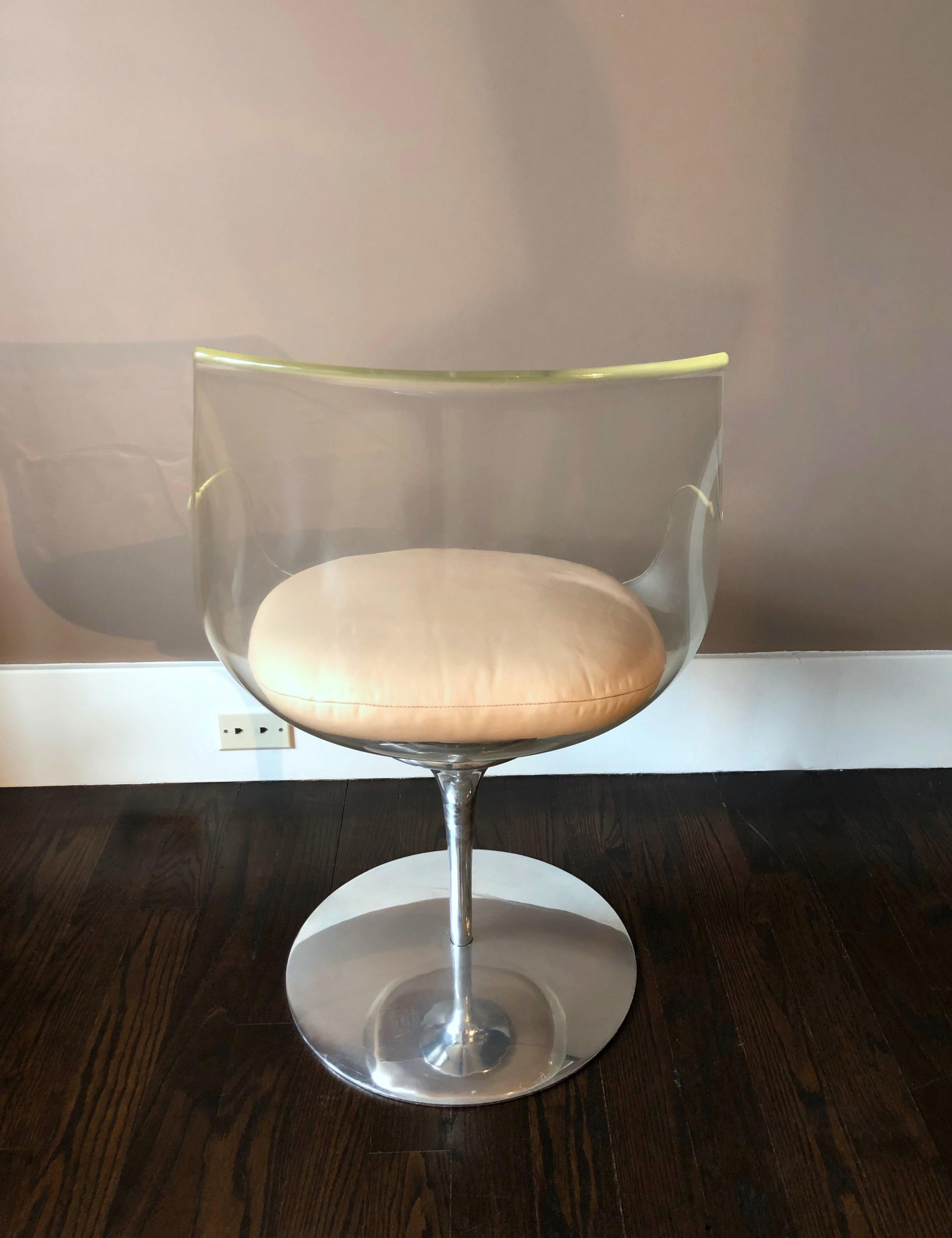 Pair of Clear “Champagne” Chairs by Erwine & Estelle Laverne, USA, circa 1968 3