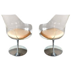 Pair of Clear “Champagne” Chairs by Erwine & Estelle Laverne, USA, circa 1968