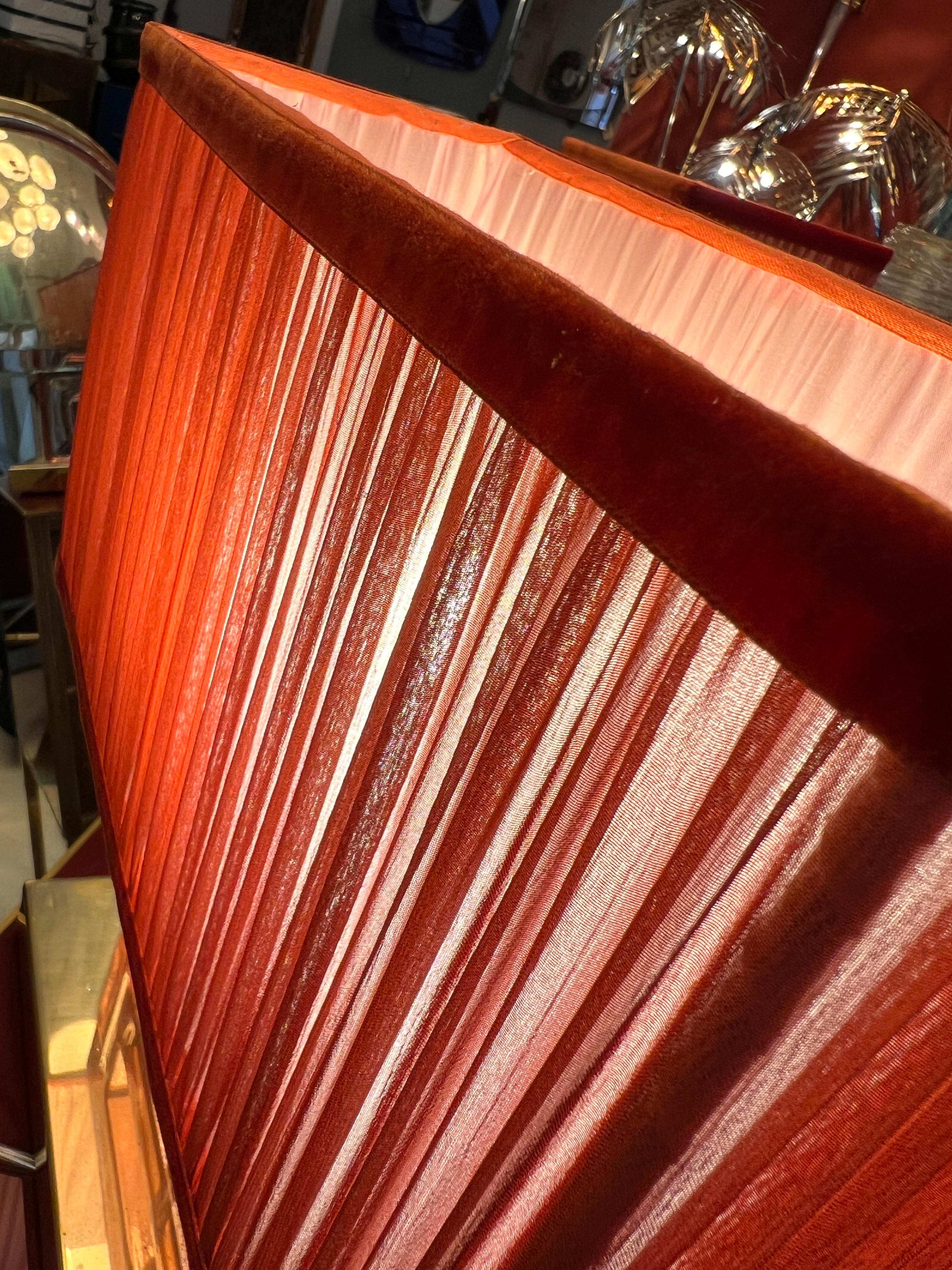 Pareja de Lámparas de Bloque de Cristal de Murano Transparente Efecto Hielo Rosa con nuestras Pantallas en venta 11