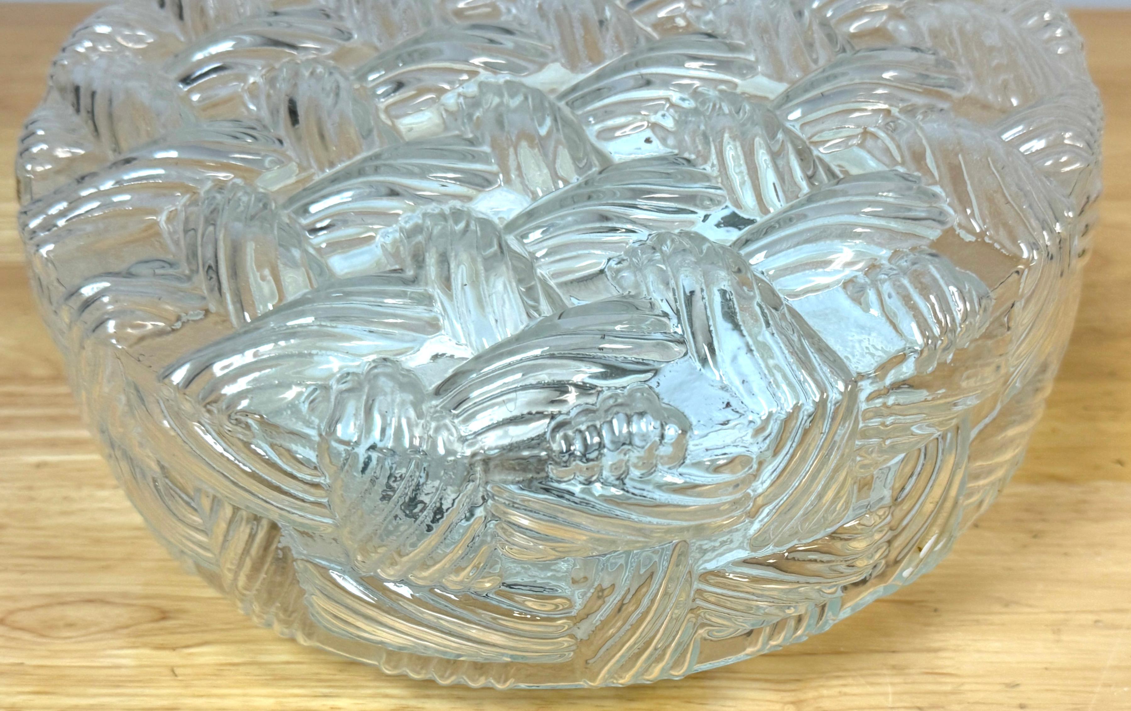Pareja de cristal de Murano transparente  Lámparas de pie/ Colgantes 