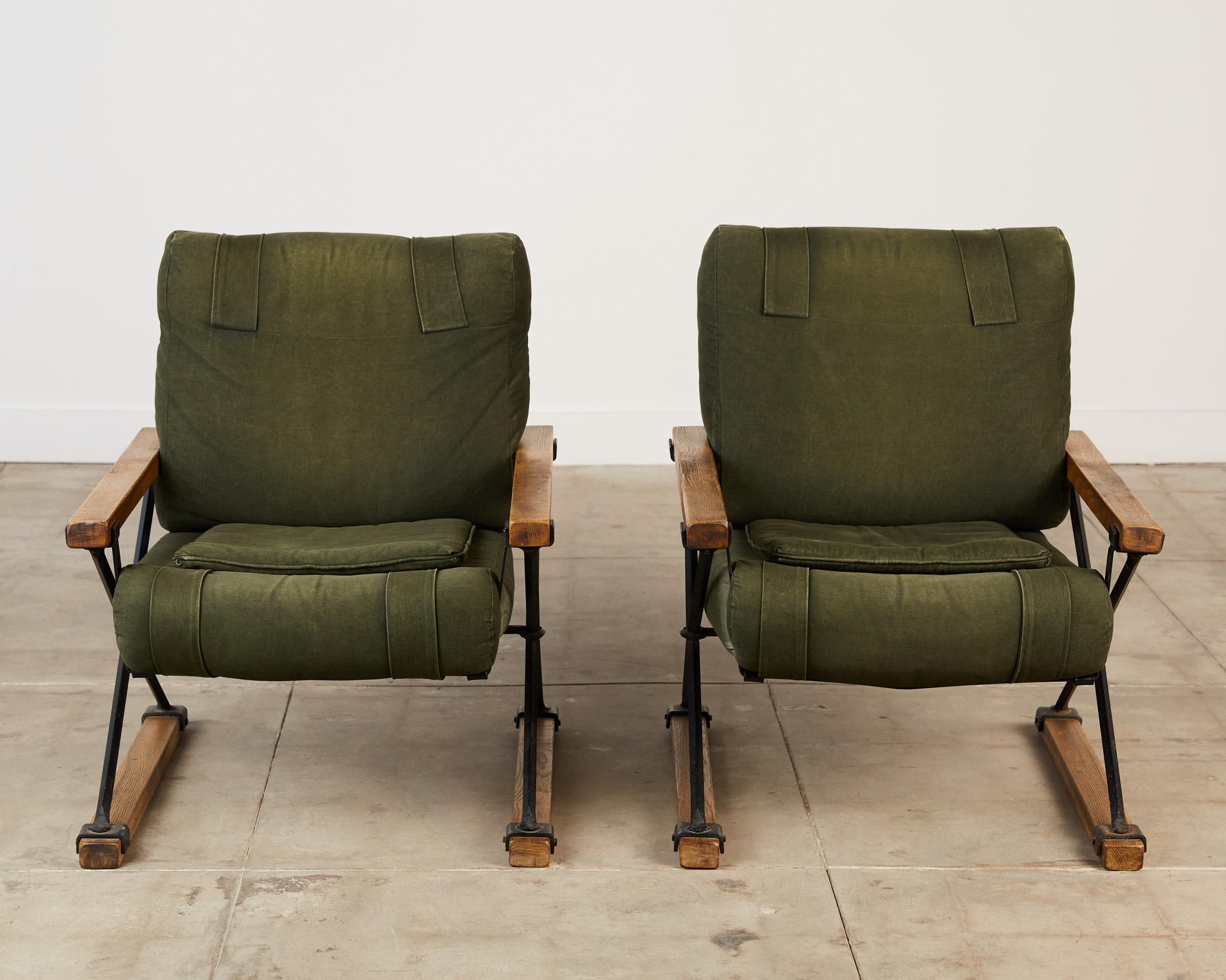 Modern Pair of Cleo Baldon Lounge Chairs for Terra