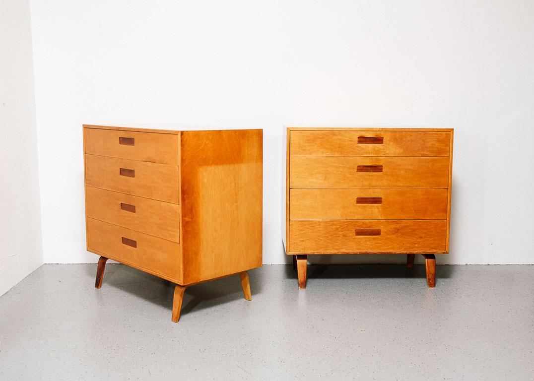Mid-Century Modern Pair of Clifford Pascoe Chest of Drawers