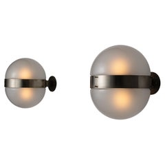 Pair of "Clio" Wall or Ceiling Lights by Sergio Mazza