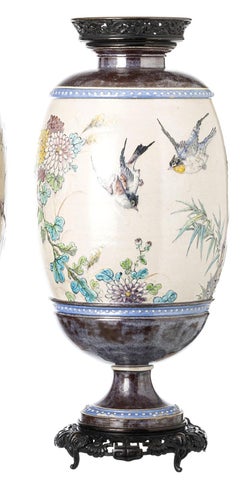 Pair of Cloisonne jugs