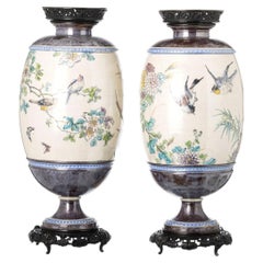 Pair of Cloisonne jugs