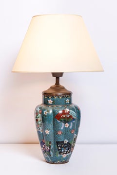 Pair of Cloisonné Table Lamps. Japan, Late 19th Century