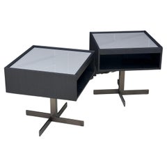 Paire de tables de nuit / tables d'appoint "Close" de Rodolfo Dordoni pour Minotti