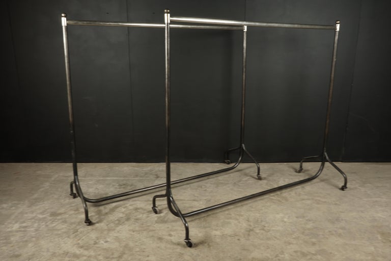Pair of Clothing Racks from France, Manufactured by Siegel, Paris at ...