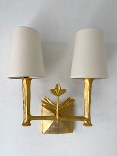 Pair of Clover Sconces by Les Héritiers. France, 1990s