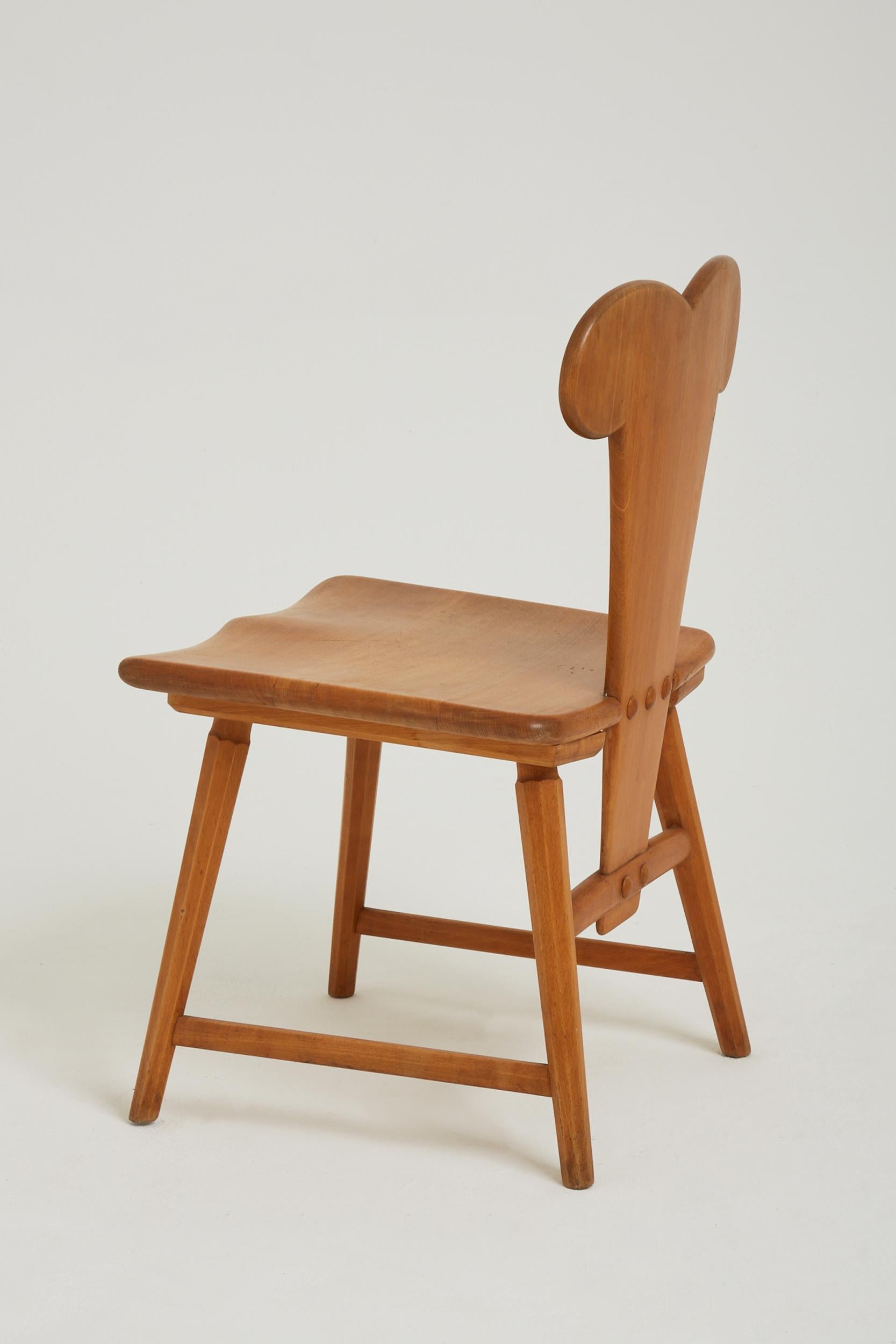 Swiss Pair of Cloverleaf Chairs by Möbel Simmen, 1937