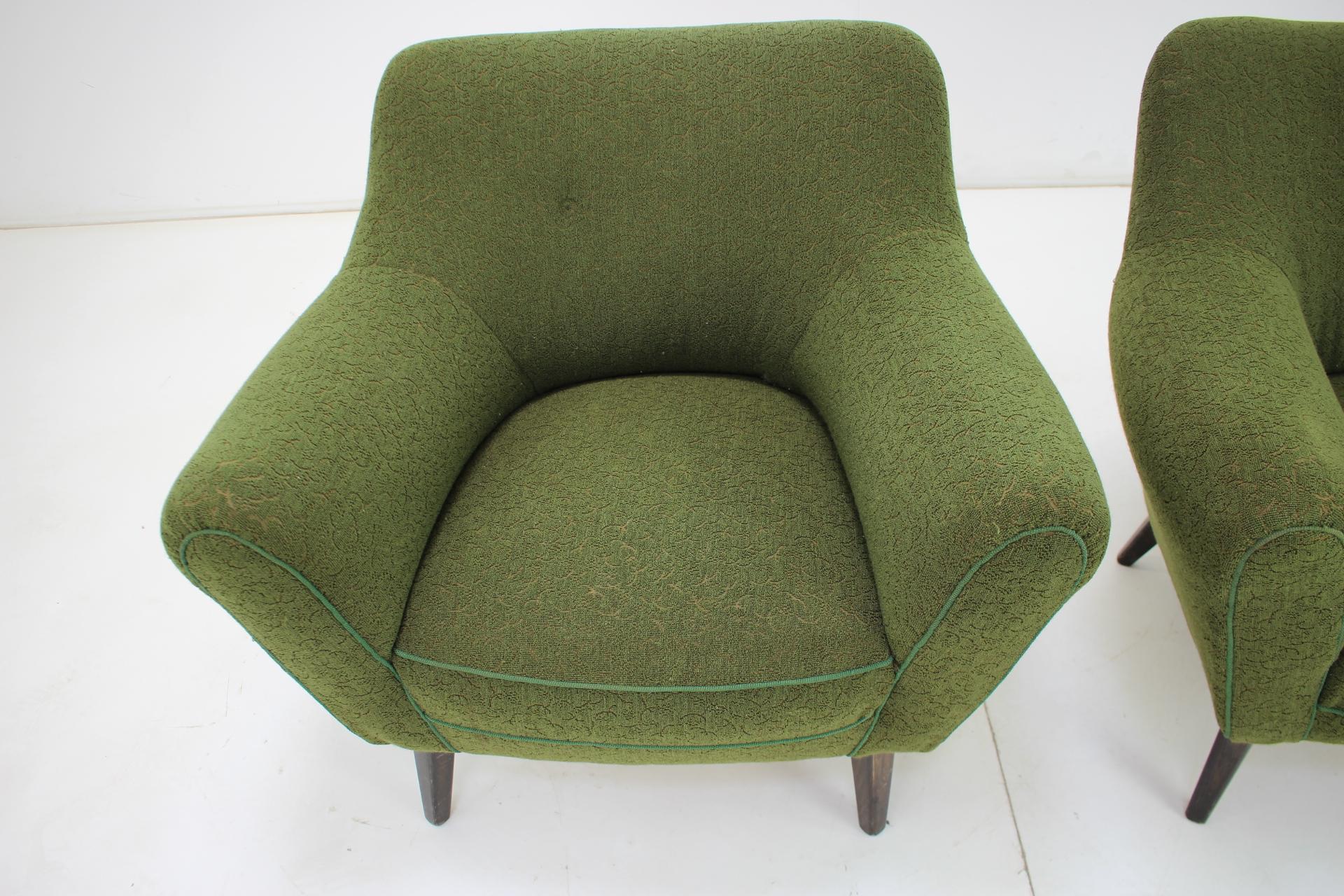 Pair of Club Armchairs, 1970s In Good Condition For Sale In Praha, CZ