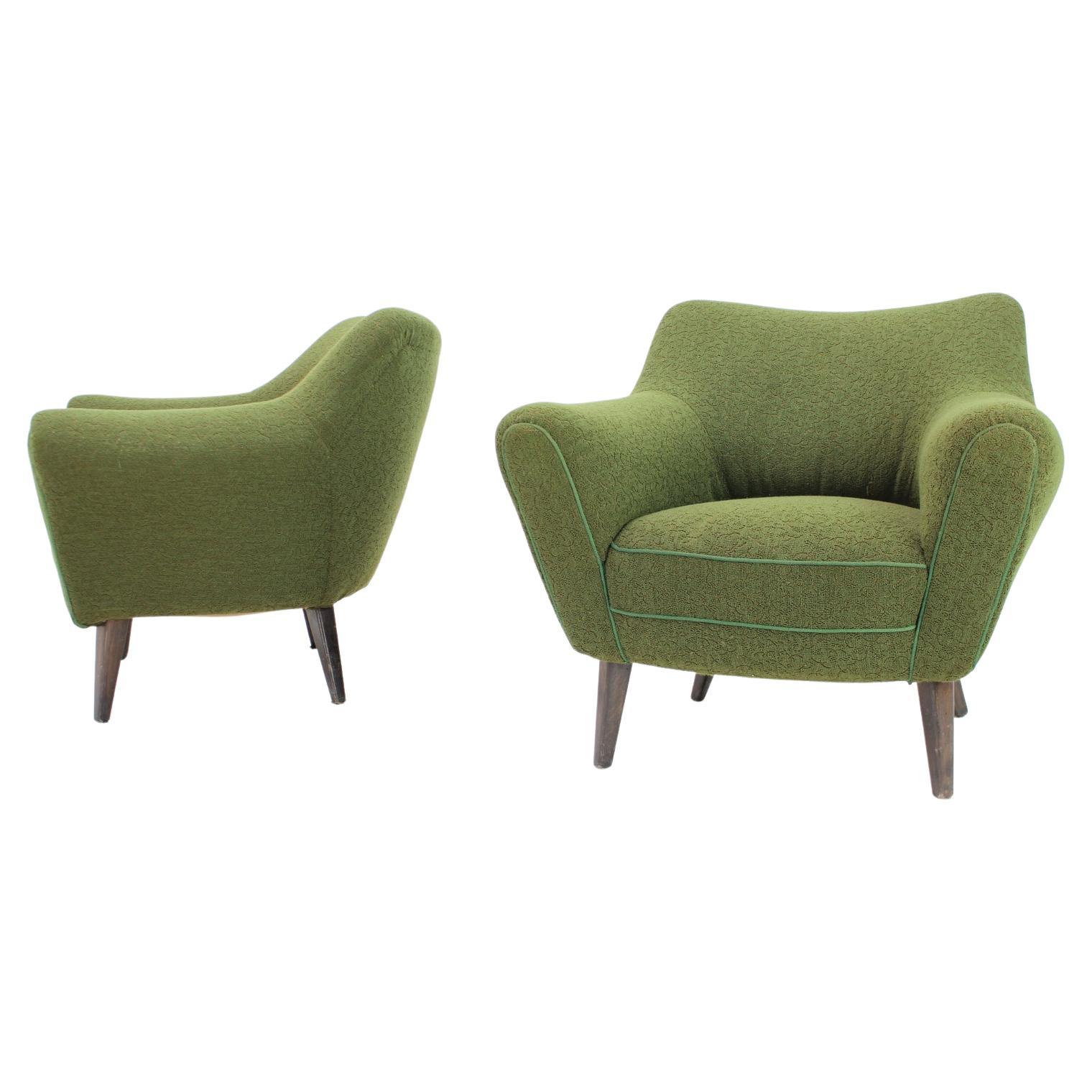 Pair of Club Armchairs, 1970s