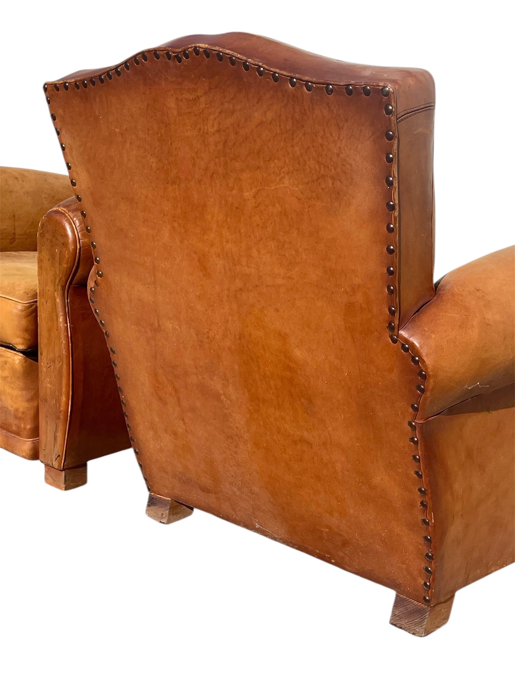 Pair Of Club Armchairs , Circa 1930 en vente 5