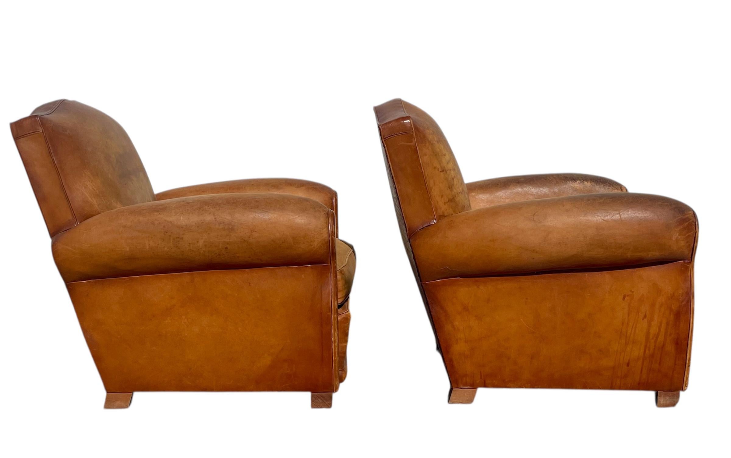 Pair Of Club Armchairs , Circa 1930 en vente 6