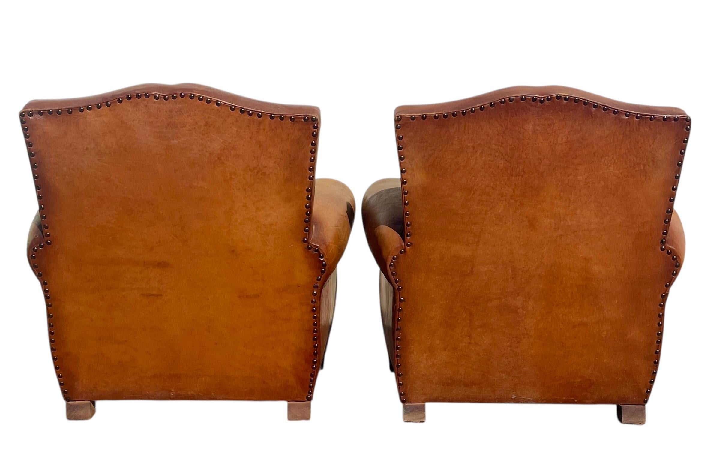 Pair Of Club Armchairs , Circa 1930 en vente 8