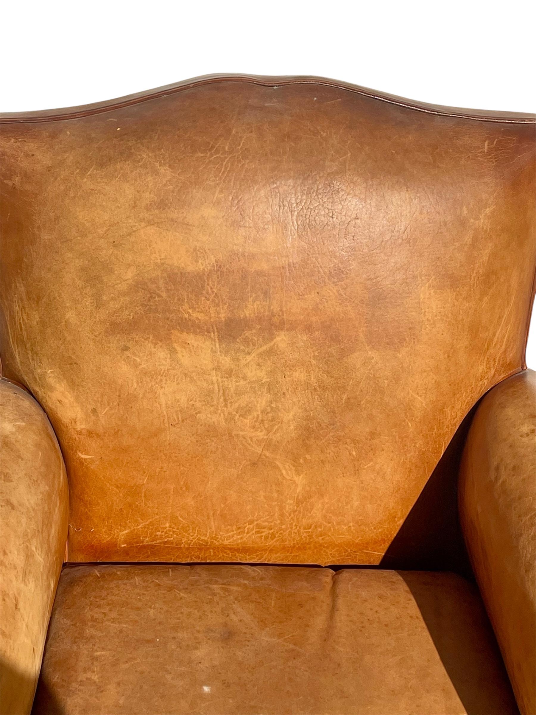 Pair Of Club Armchairs , Circa 1930 Bon état - En vente à Beaune, FR