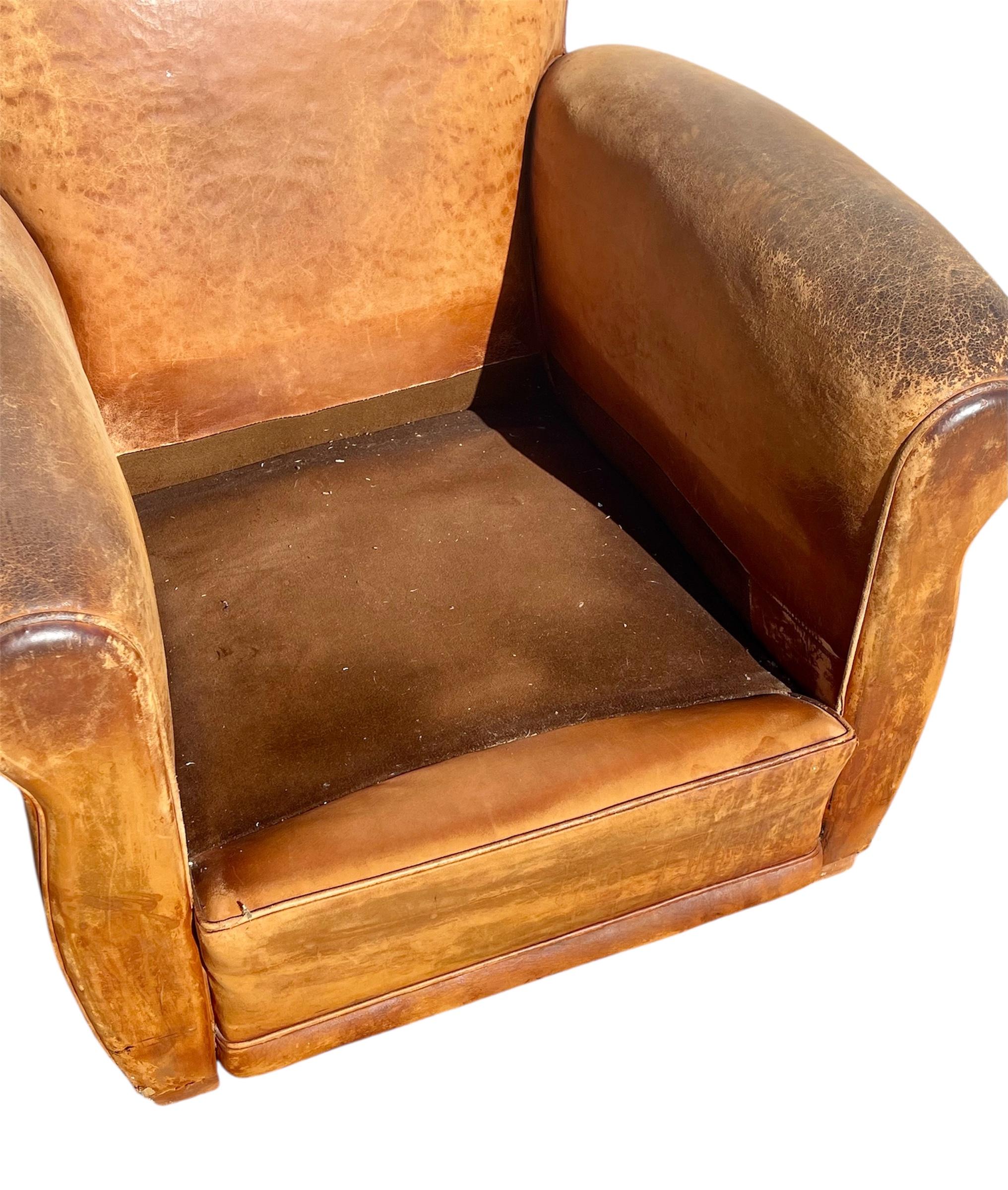 20ième siècle Pair Of Club Armchairs , Circa 1930 en vente