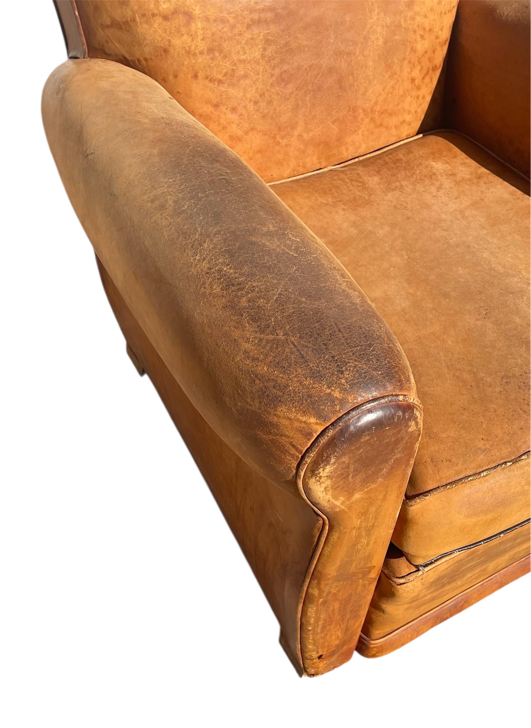 Pair Of Club Armchairs , Circa 1930 en vente 2