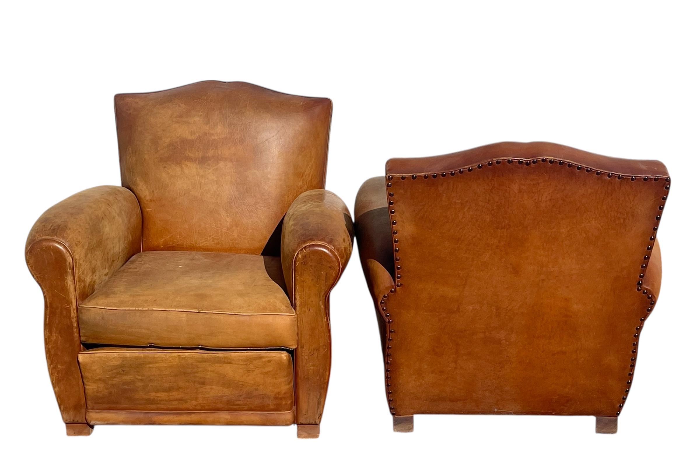 Pair Of Club Armchairs , Circa 1930 en vente 3