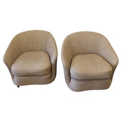 Paar Clubsessel, italienisch, 1950er Jahre