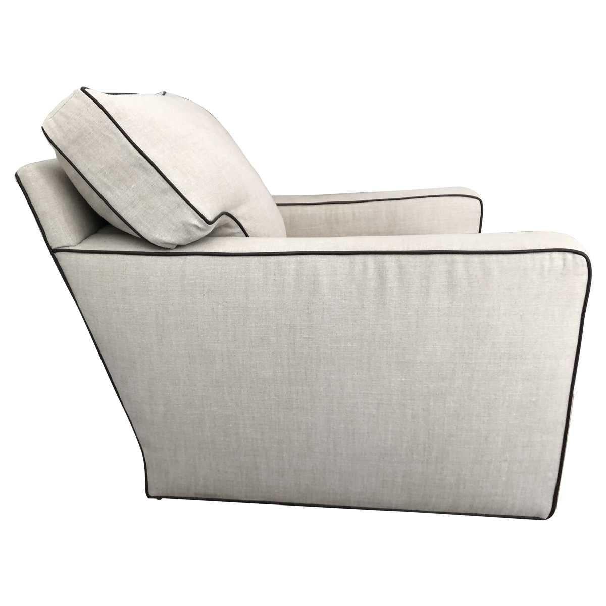 Pair of Club Chairs by A. Rudin Swivel In Excellent Condition In Pasadena, CA