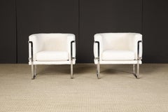 Pair of Club Chairs by Claudio Salocchi for Sormani Italy, c 1970, Signed