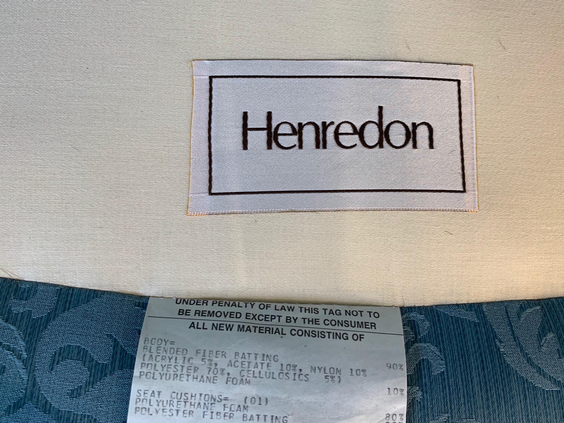 Pair of Club Chairs by Henredon In Good Condition In Jacksonville, FL