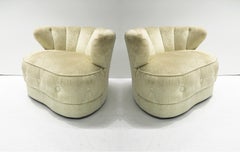 Pair of Club Chairs by James Mont