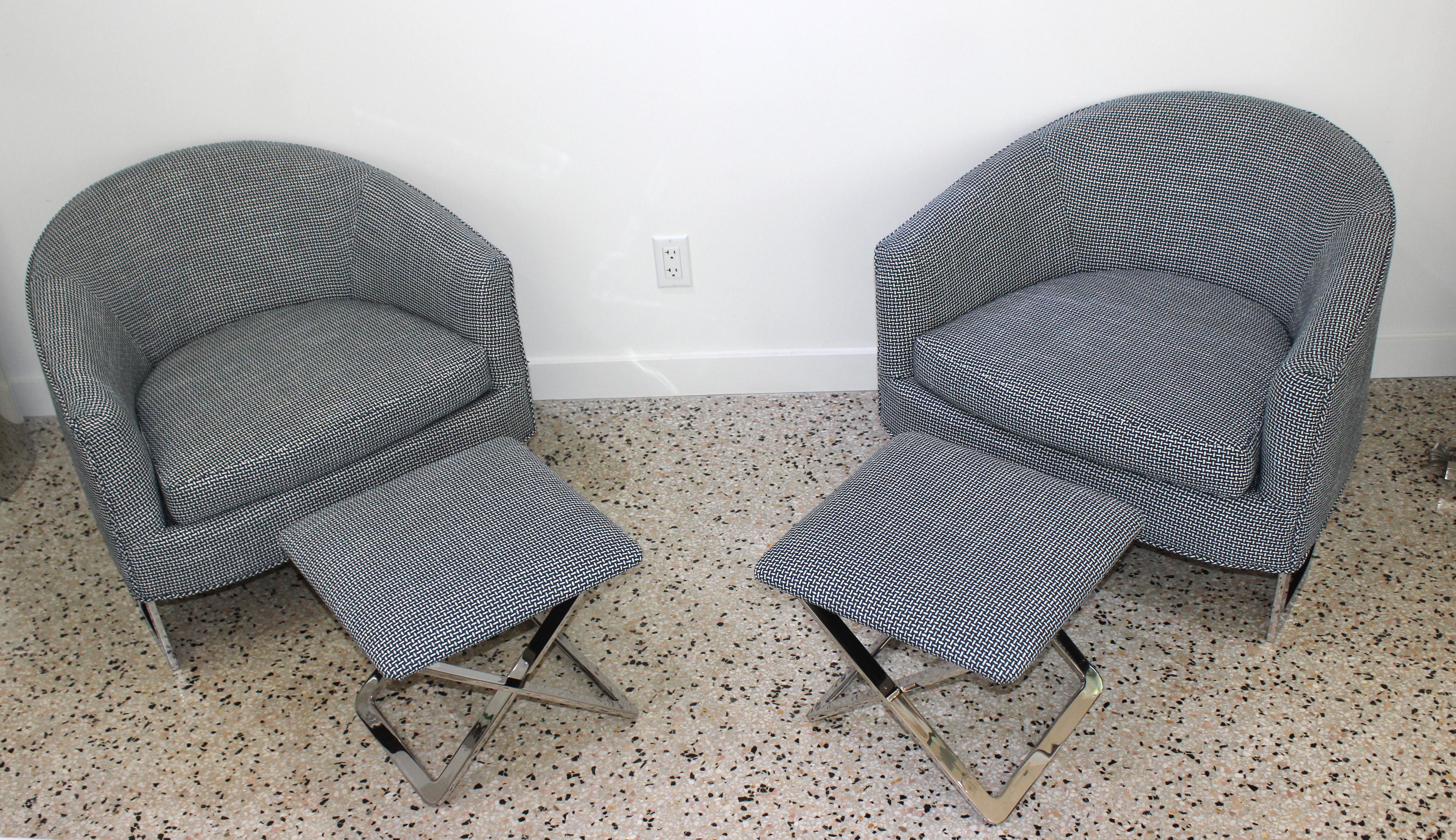 Pair of Club Chairs For Sale 3
