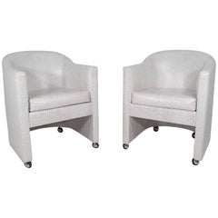 Pair of Club Chairs by Preview Furniture Company