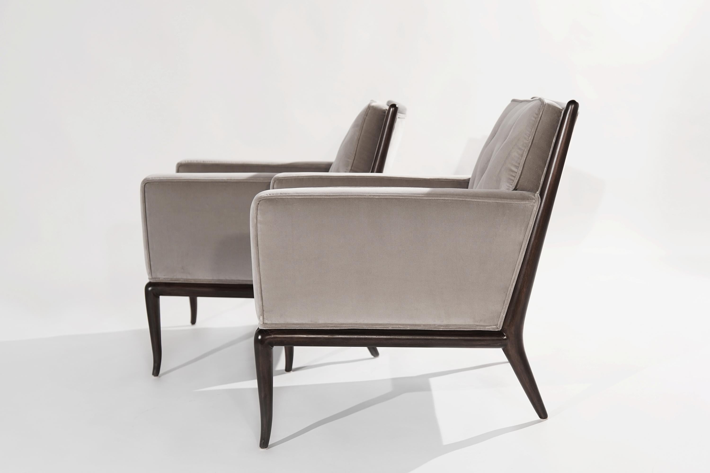 20th Century Pair of Club Chairs by T.H. Robsjohn-Gibbings for Widdicomb, 1950s