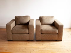 Par de sillones tipo club al estilo de Jean Michel Frank