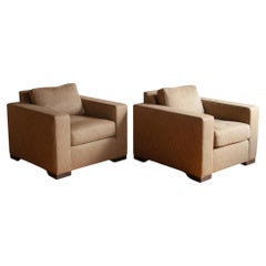 Par de sillones tipo club al estilo de Jean Michel Frank