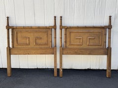 Pair of Coastal Dixie Shangri-La Twin Headboards