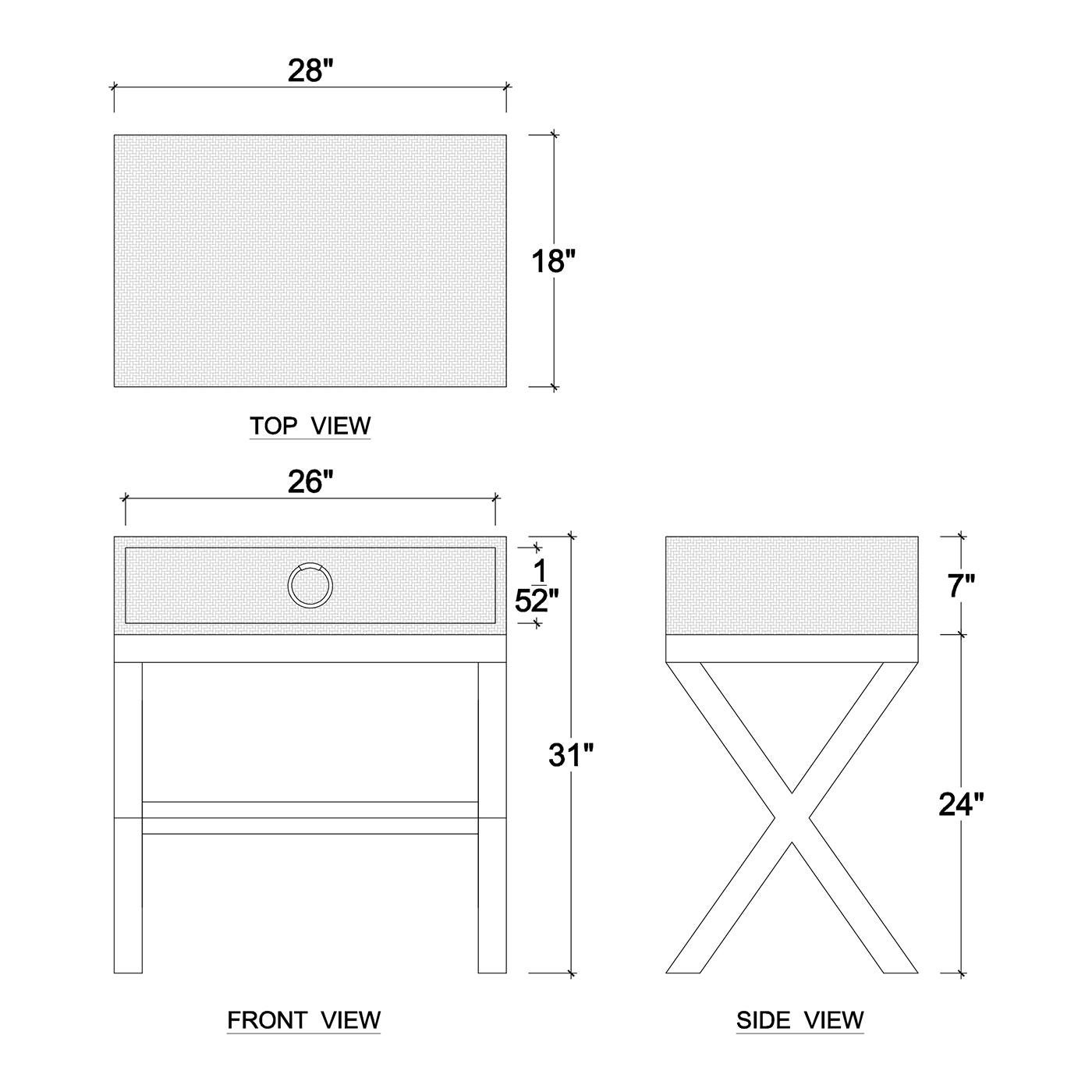 Pair of Coastal Rattan Nightstands For Sale 3