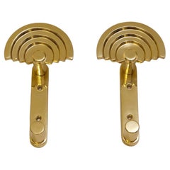 Retro Pair of Coat Hooks by Ettorre Sottsass Model SE 314, Italy, 1980s