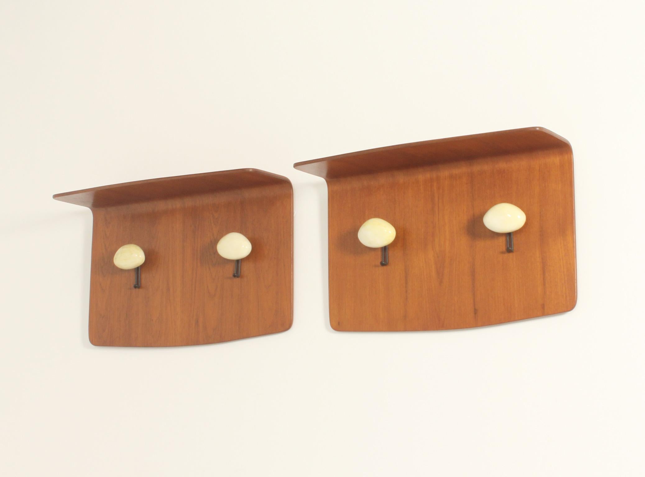 Pair of Coat Racks by Franco Campo and Carlo Graffi for Home, Italy, 1950's  For Sale 5