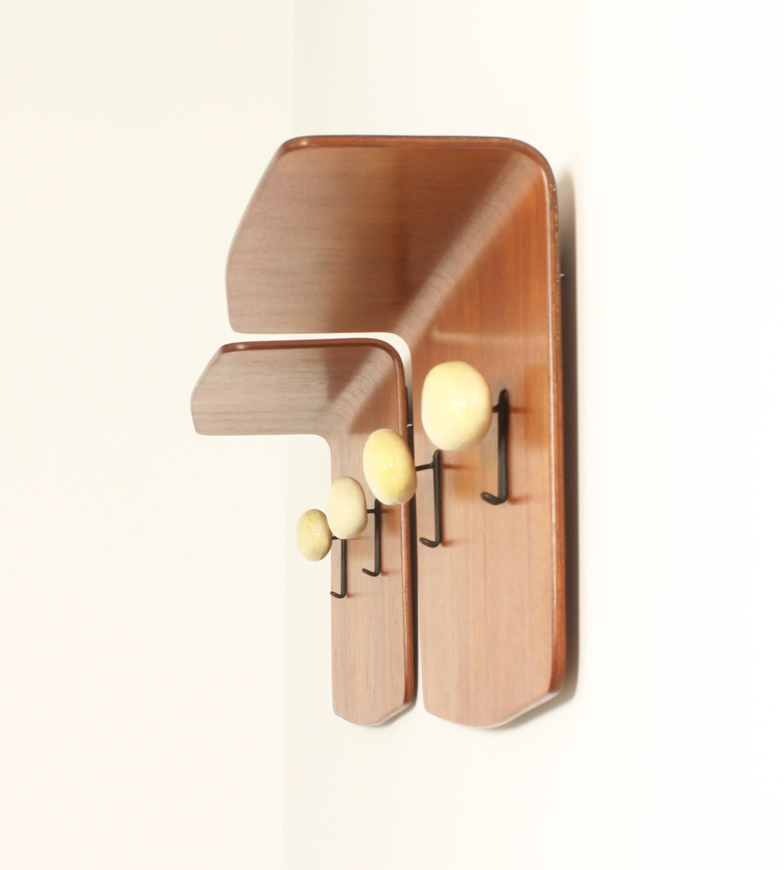 Mid-20th Century Pair of Coat Racks by Franco Campo and Carlo Graffi for Home, Italy, 1950's  For Sale