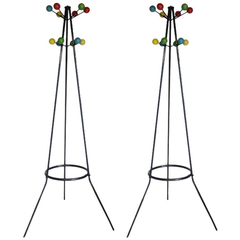 pair of coat stands For Sale