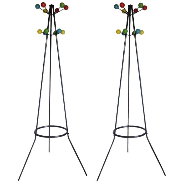 pair of coat stands For Sale at 1stDibs