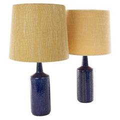 Pair of Cobalt Blue DL/30 Table Lamps by Linnemann-Schmidt for Palshus, 1960s