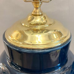 Pair of Cobalt Blue Lamps